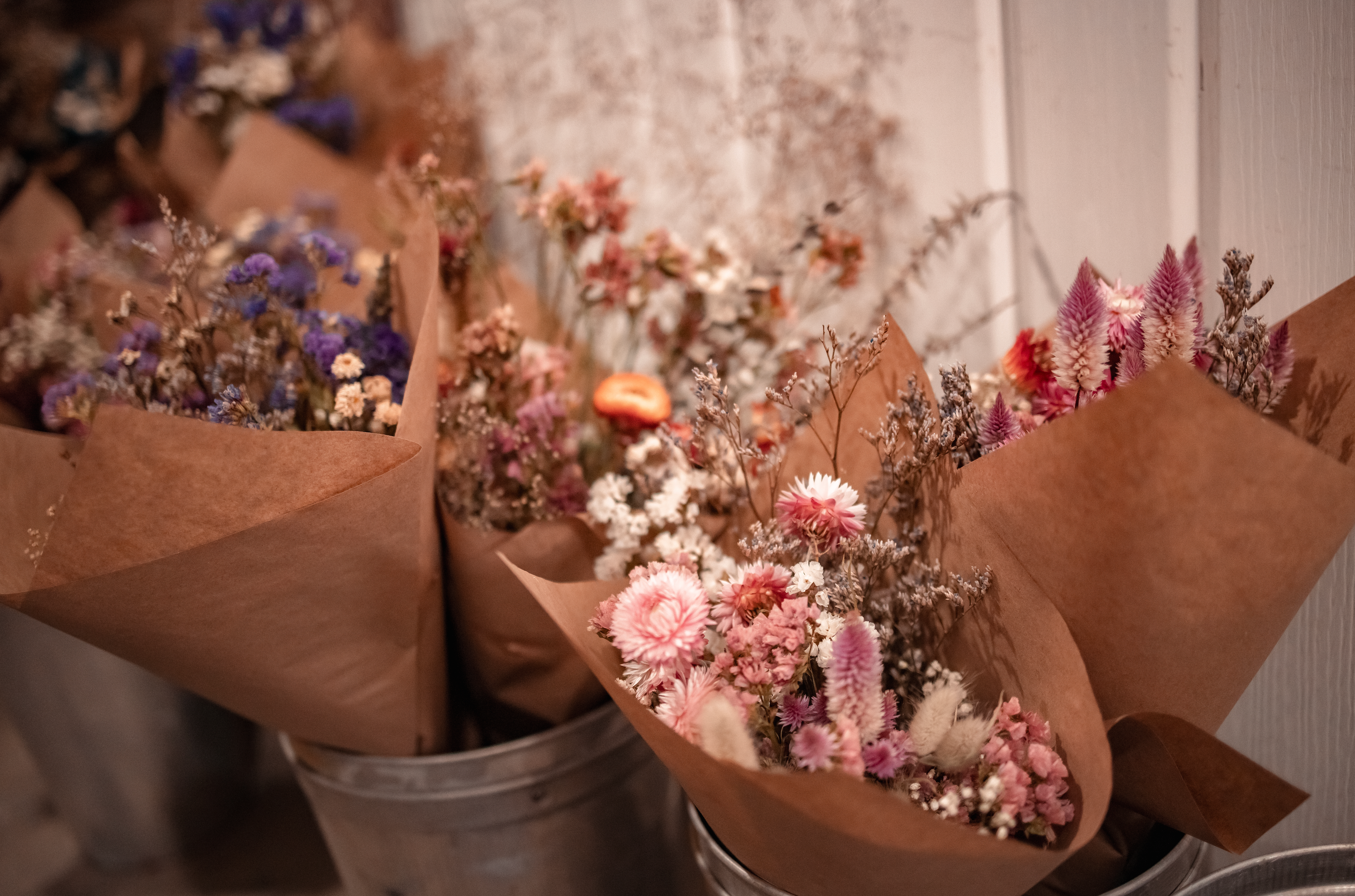 Bouquet de fleurs séchées