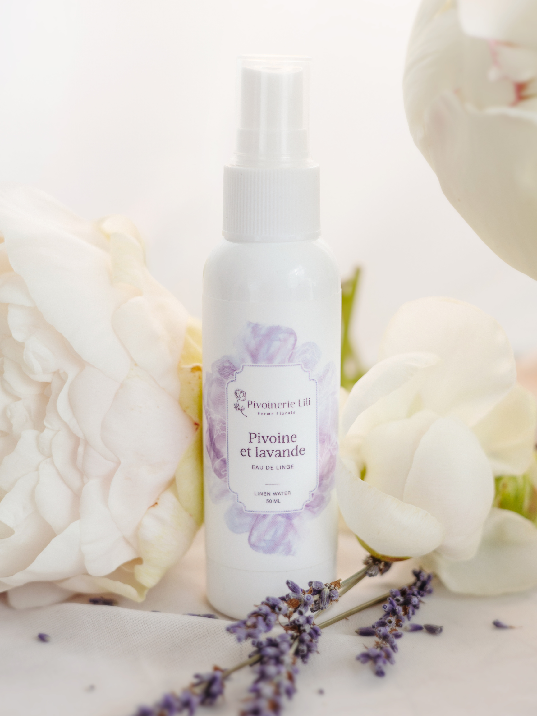 Eau de linge – Pivoine & Lavande